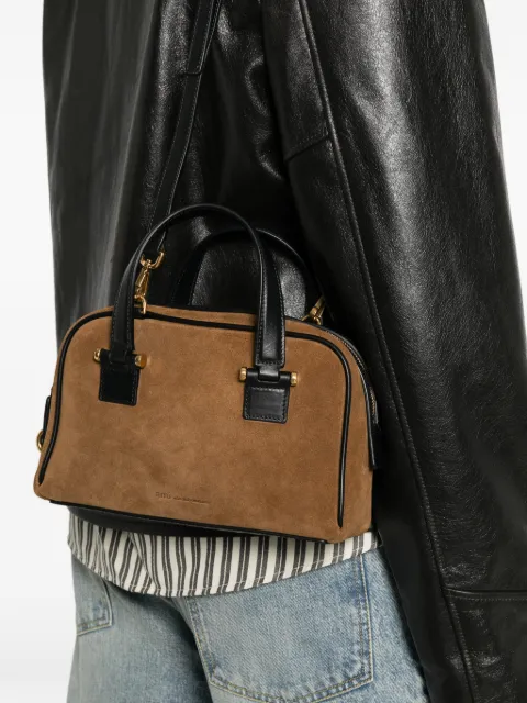 AMI Paris suede leather tote bag