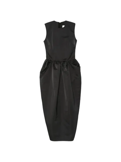 AMI Paris vestido fruncido sin mangas