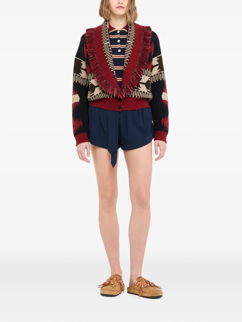 Alanui Vest met jacquard Grijs