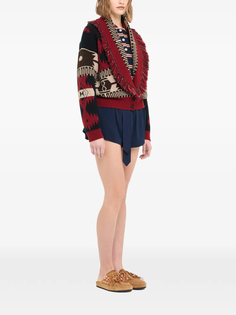 Alanui Vest met jacquard Grijs
