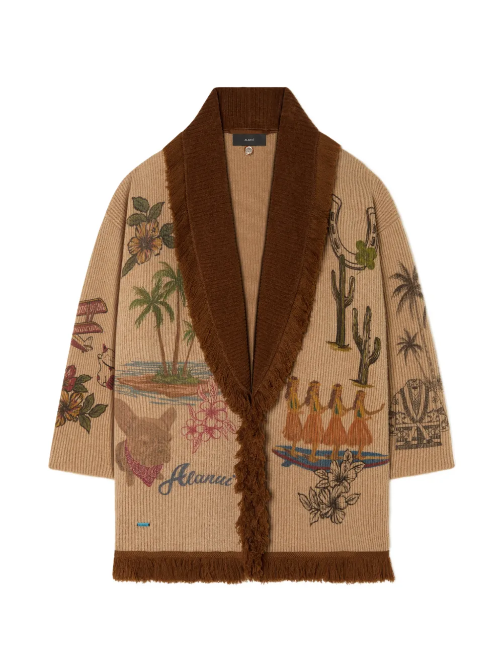 Alanui The Decade V-neck cardigan - Marron