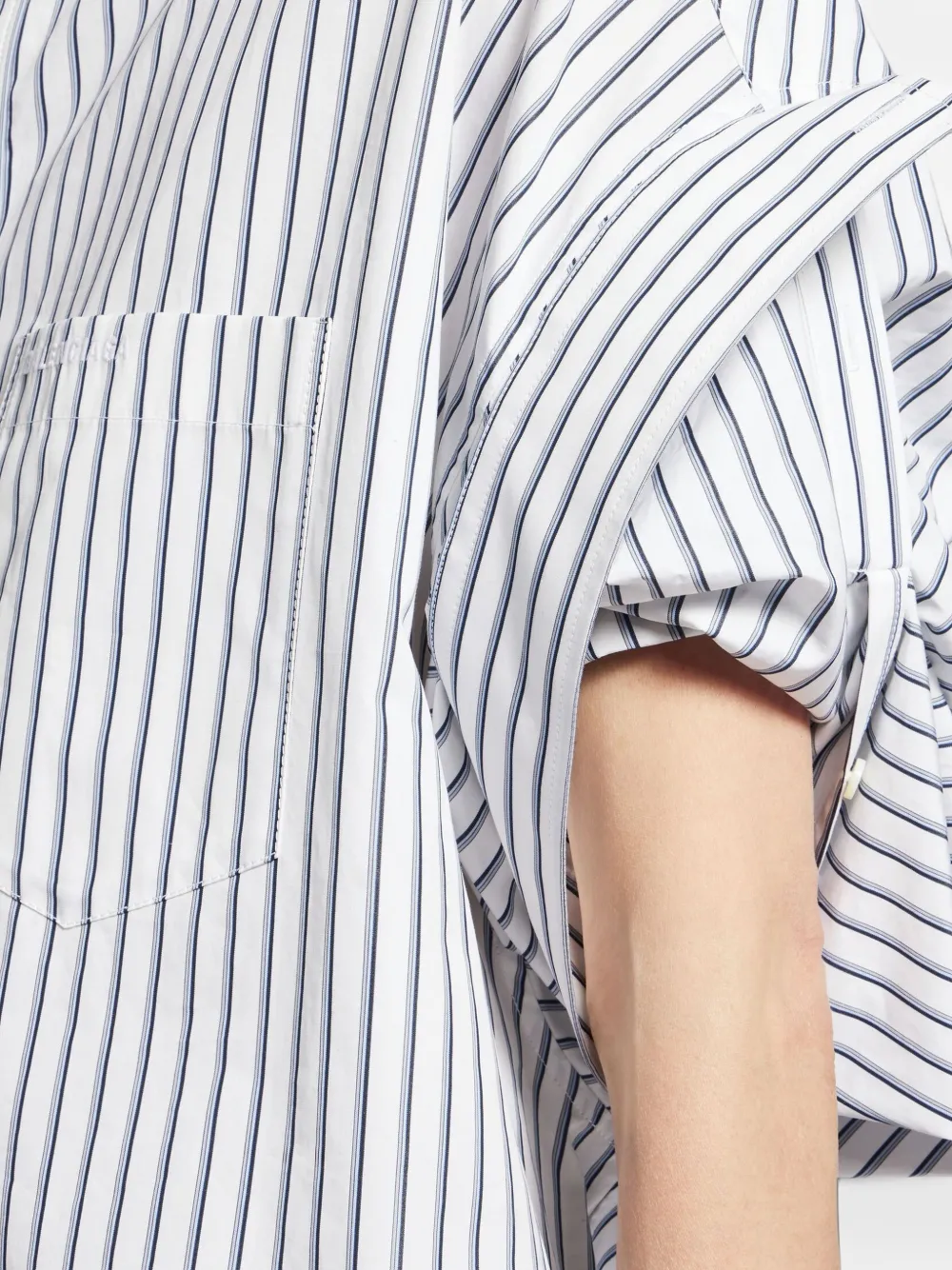 Balenciaga Gestreepte overhemd Wit