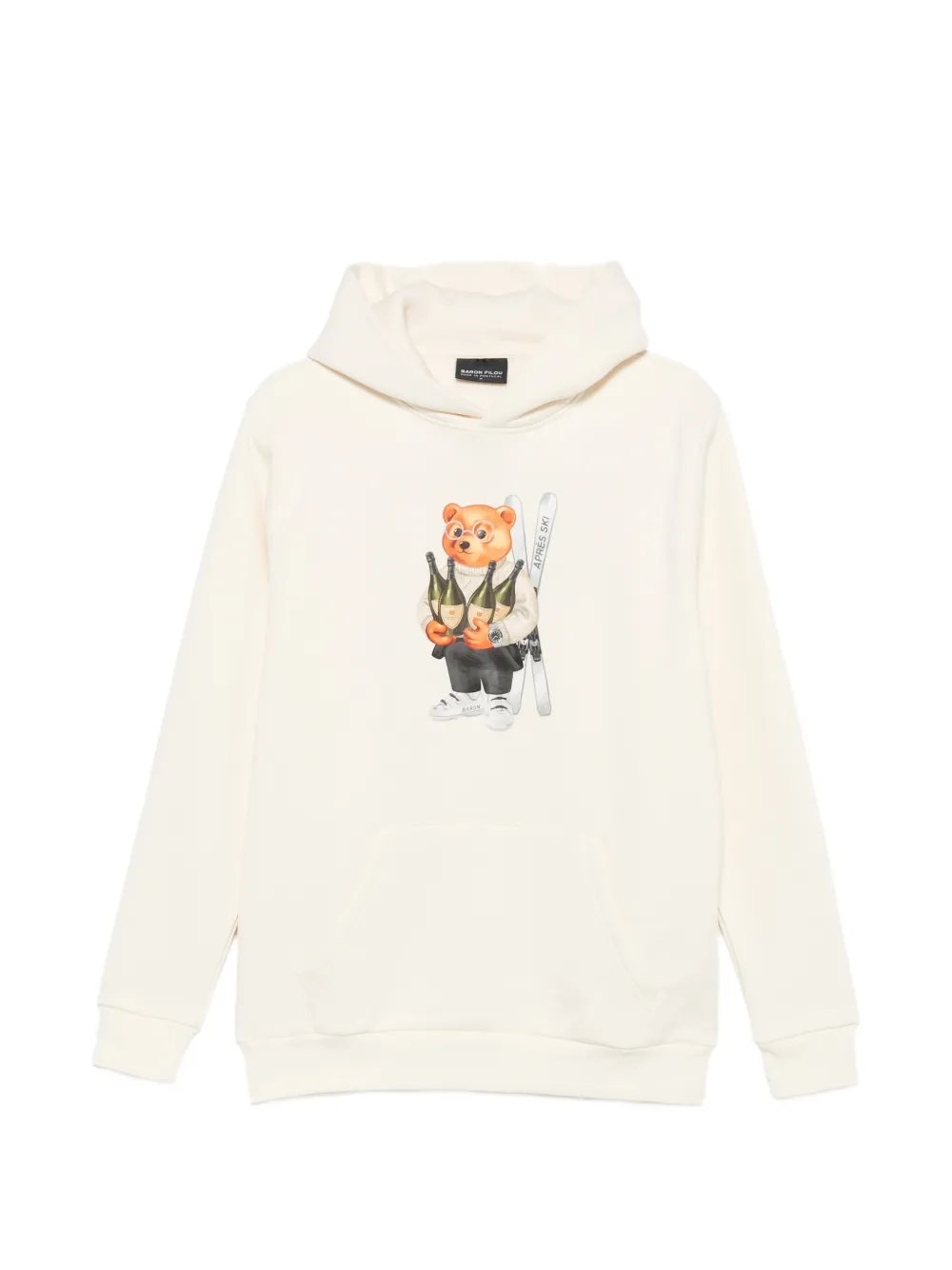 BARON FILOU bear-print hoodie - Nude
