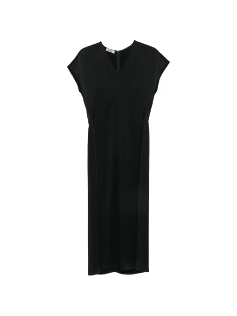 Herno V-neck short-sleeve midi dress