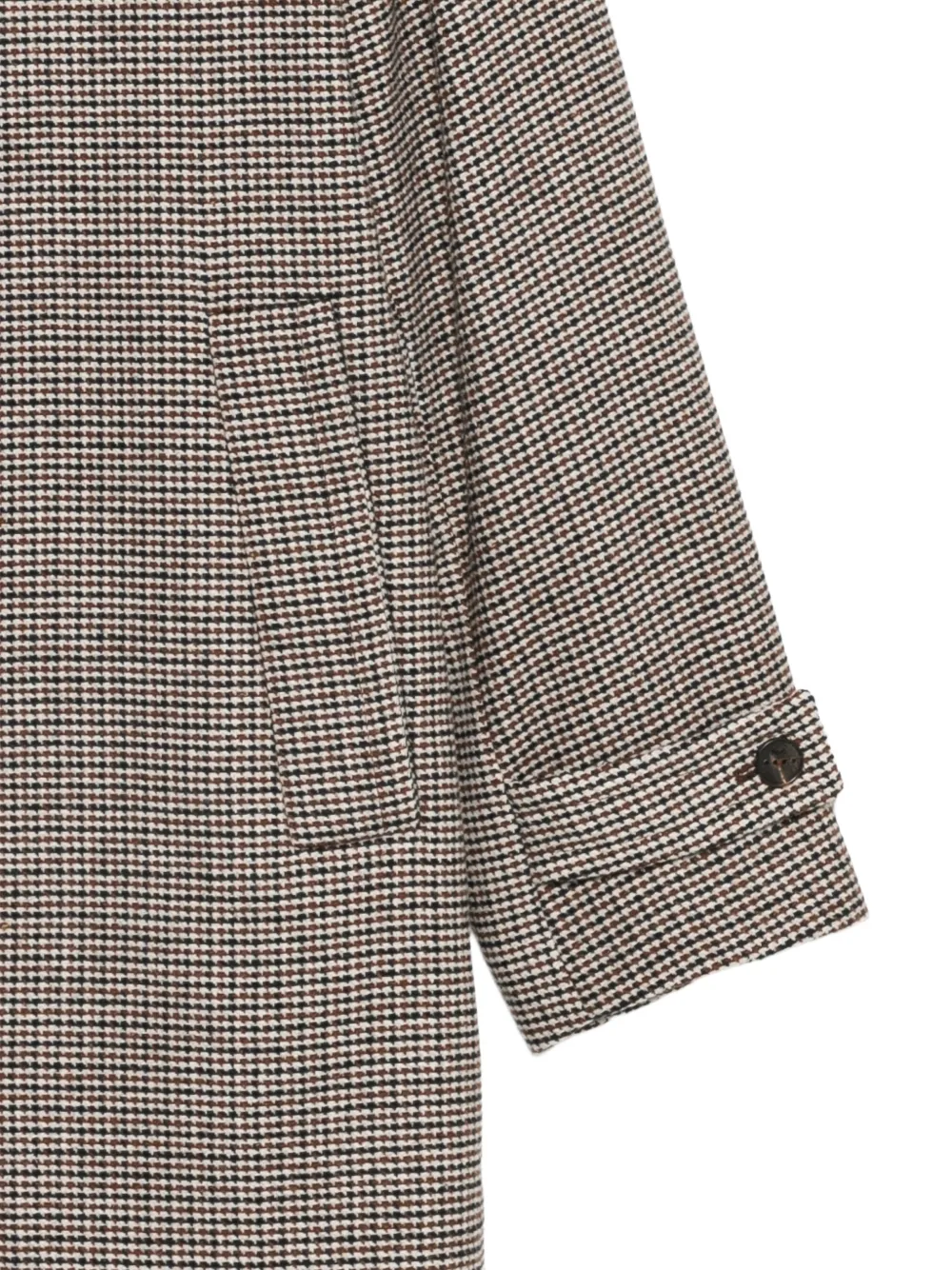 Hevo Loconia houndstooth-pattern coat Beige
