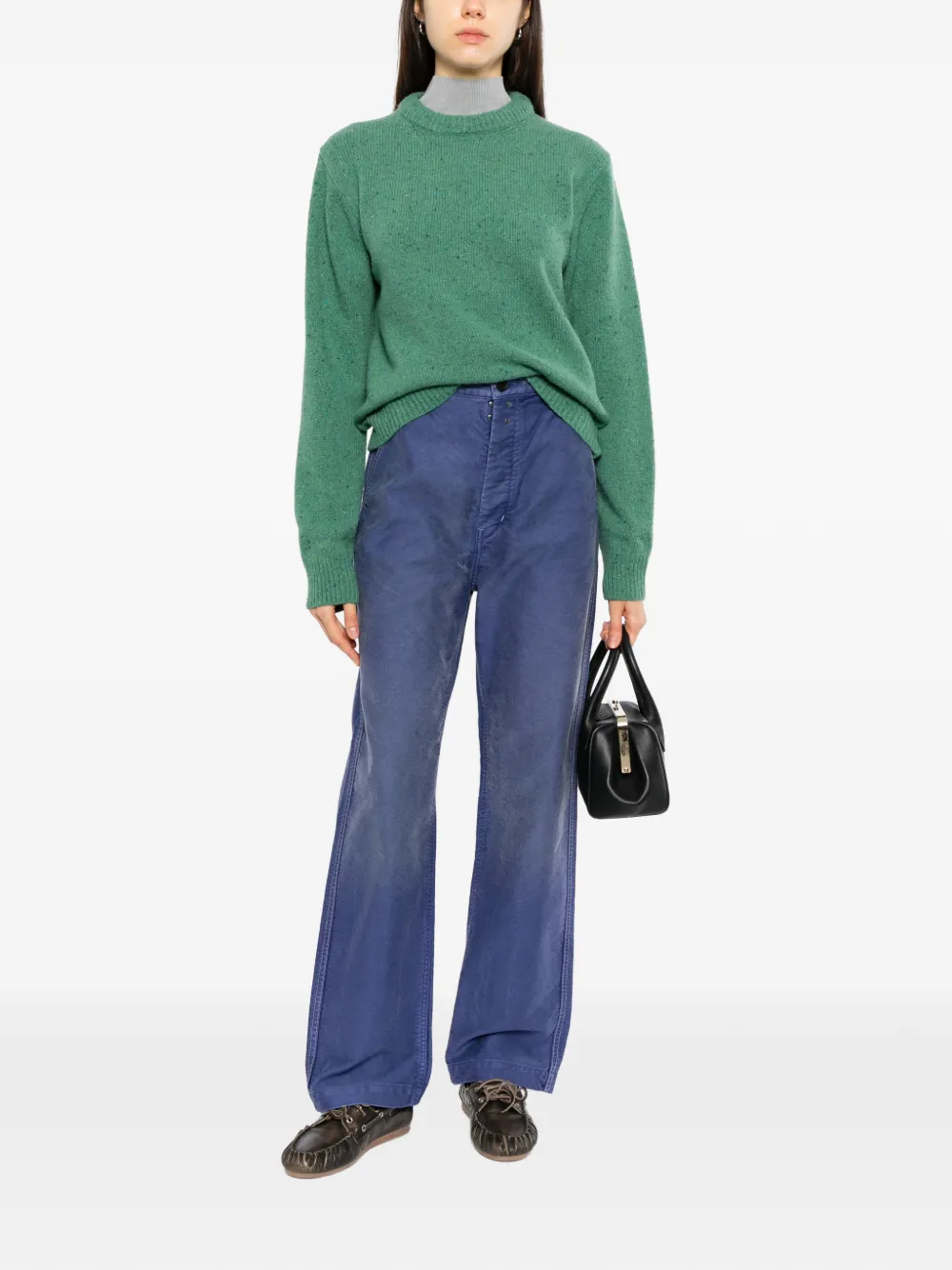 Auralee faded-wash wide-leg jeans - Violett