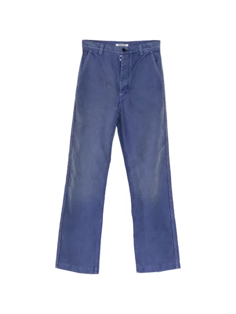 Auralee faded-wash wide-leg jeans