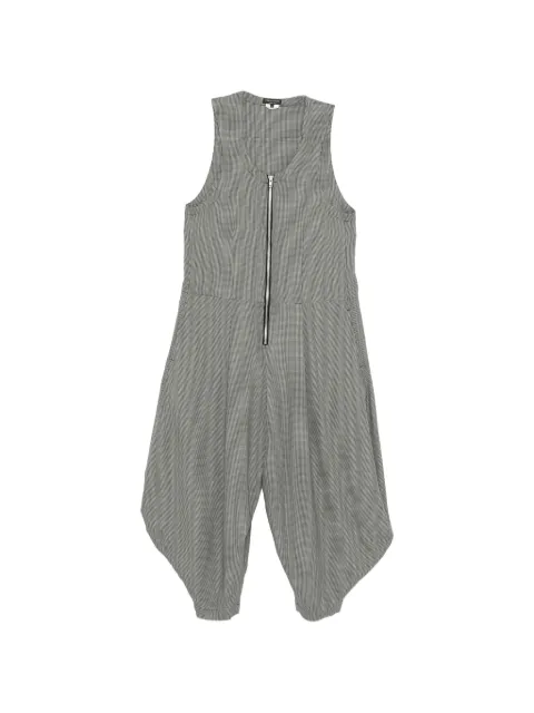 Comme des Garçons Homme Plus mono con motivo pied de poule y cremallera