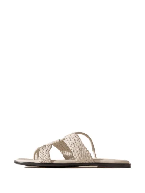 Hereu Lina woven strappy toe-post sandals