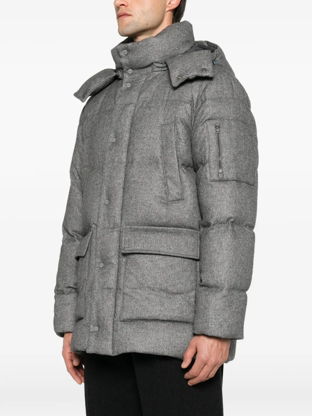 Herno hooded padded coat Grijs