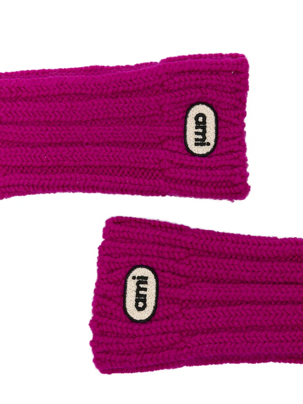 AMI Paris Ribgebreide sokken met logopatch Roze