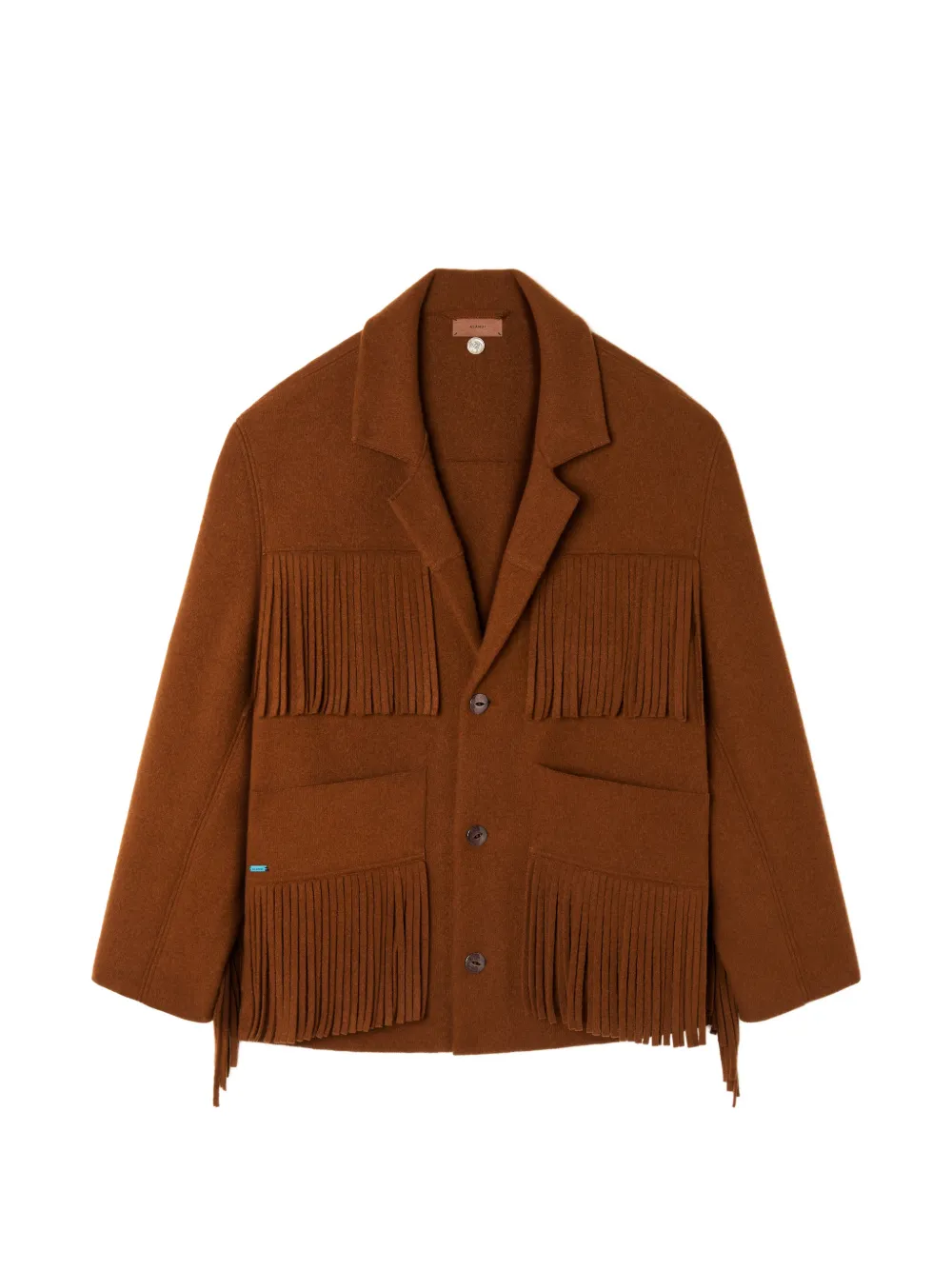 Alanui Spirit Of The West fringed blazer - Marron