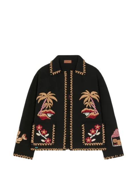 Alanui Remember Me hand-embroidered oversized jacket