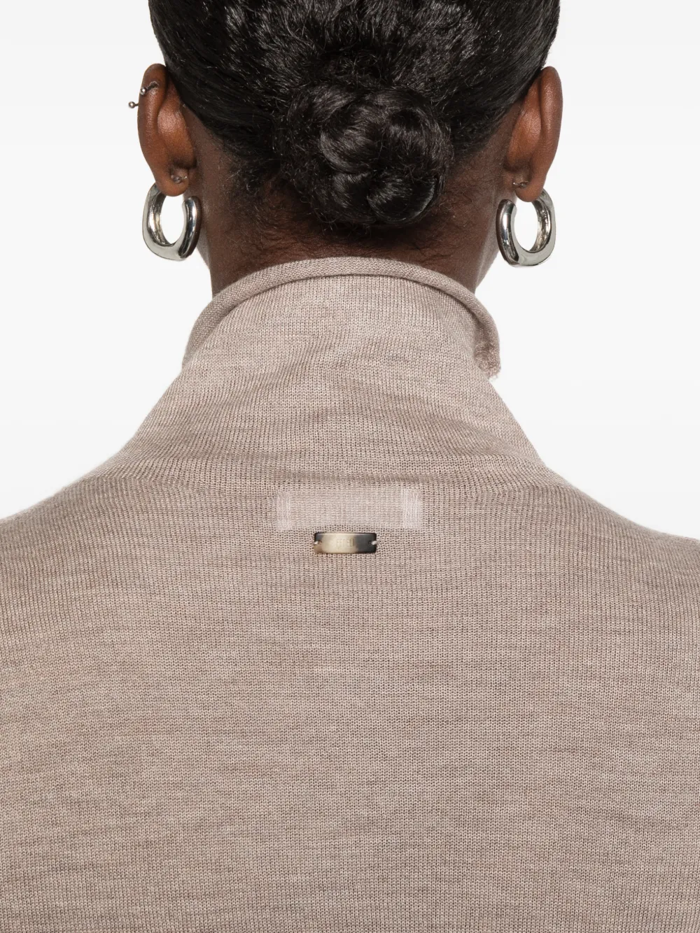 Fedeli high-neck sweater Bruin