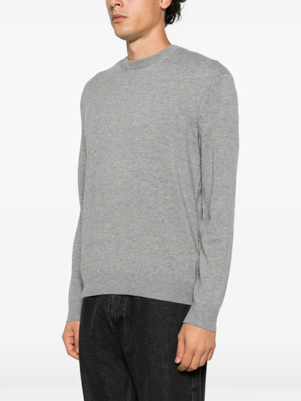 Zegna crew-neck long-sleeve sweater Grijs