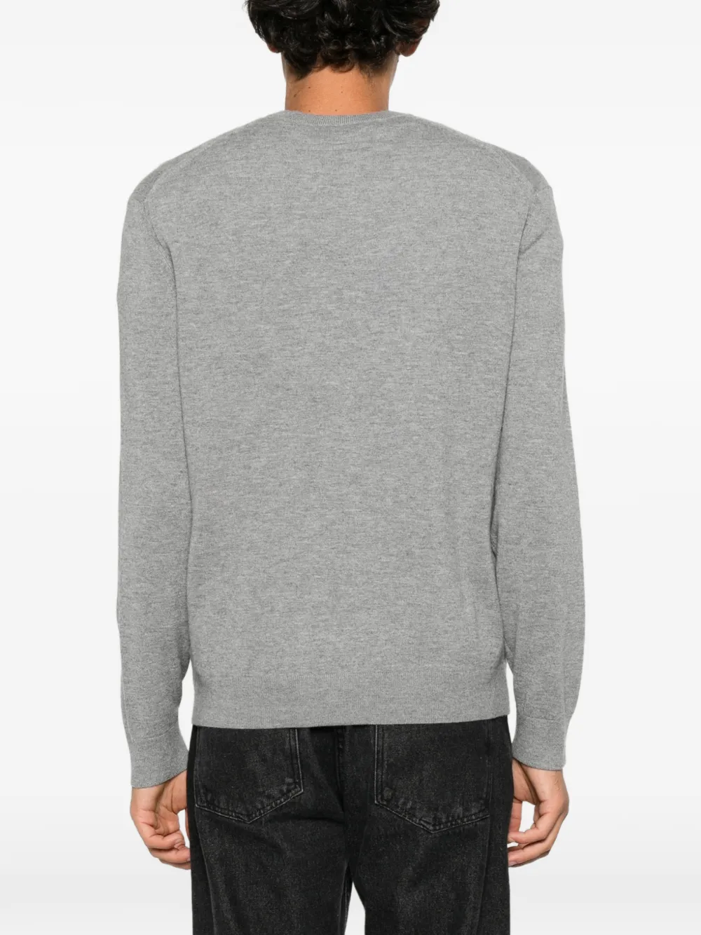Zegna crew-neck long-sleeve sweater Grijs