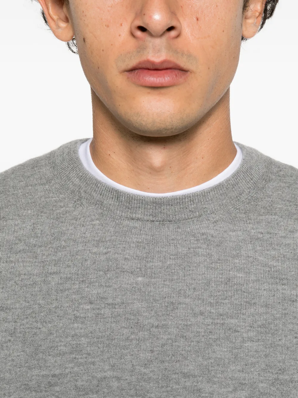 Zegna crew-neck long-sleeve sweater Grijs