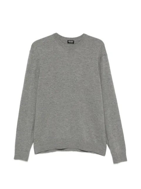 Zegna suéter con cuello redondo