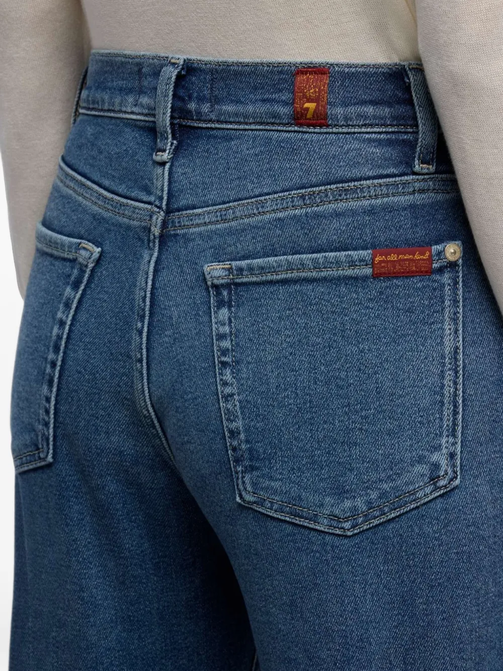 7 For All Mankind Jeans met wijde pijpen Blauw