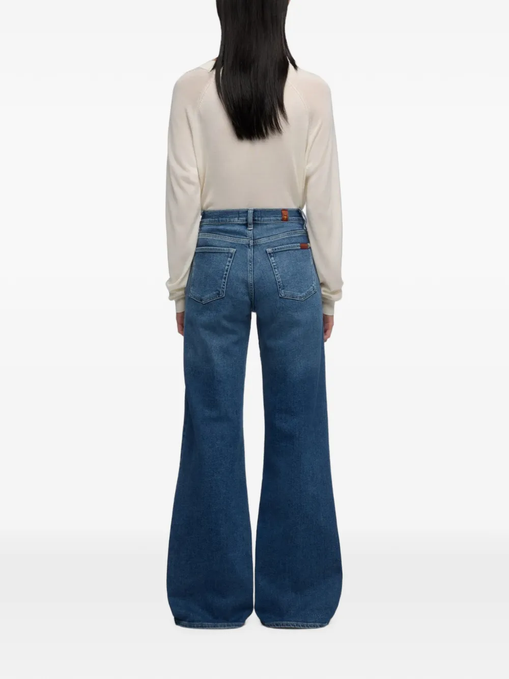 7 For All Mankind Jeans met wijde pijpen Blauw