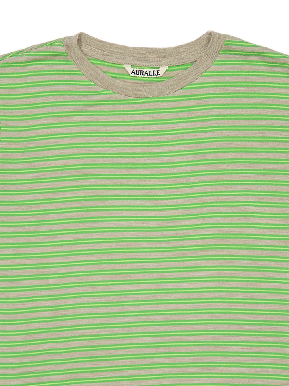 Auralee Wollen T-shirt Groen