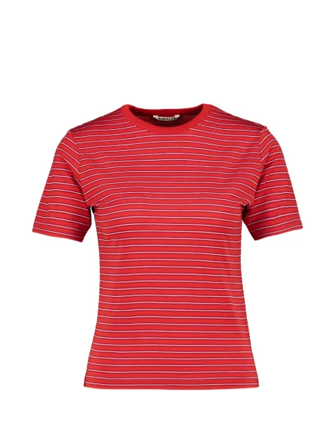 Auralee striped wool T-shirt