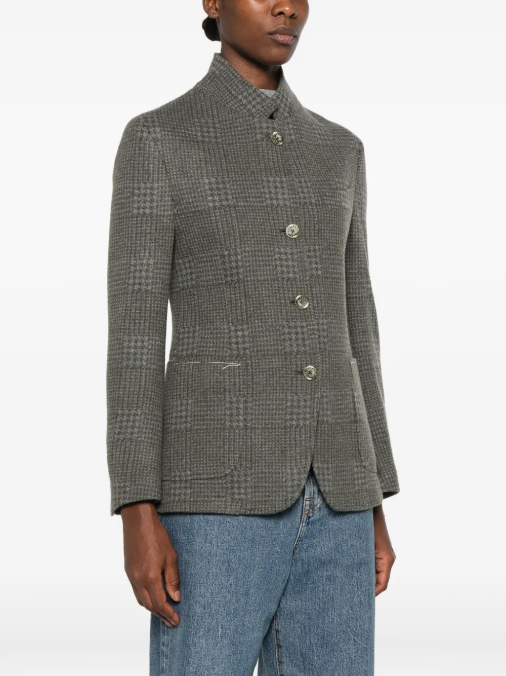 Fedeli Prince of Wales check jacket Grijs