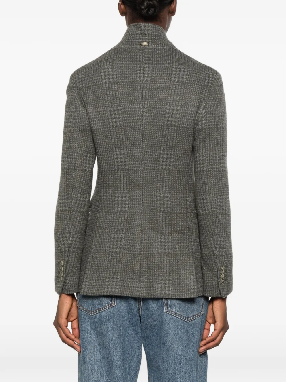 Fedeli Prince of Wales check jacket Grijs