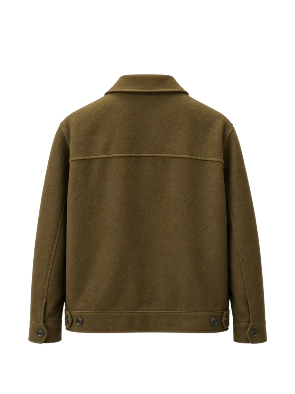 Circolo 1901 zip-up felted jacket Groen