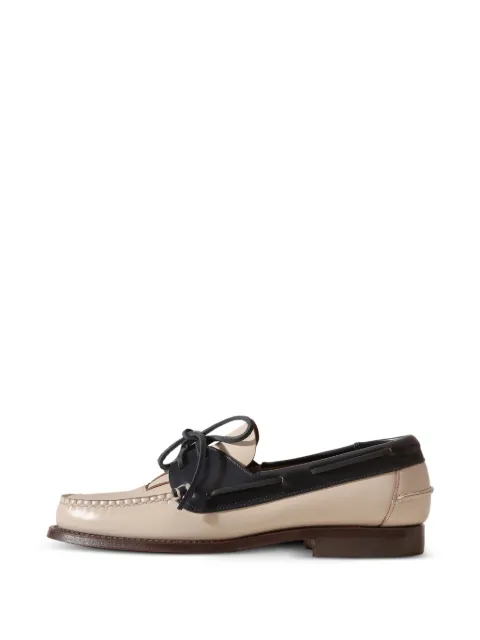 Hereu Saler bicolour lace-up boat shoes