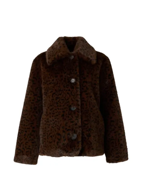 Vanessa Bruno Abrigo leopard-print faux-fur jacket
