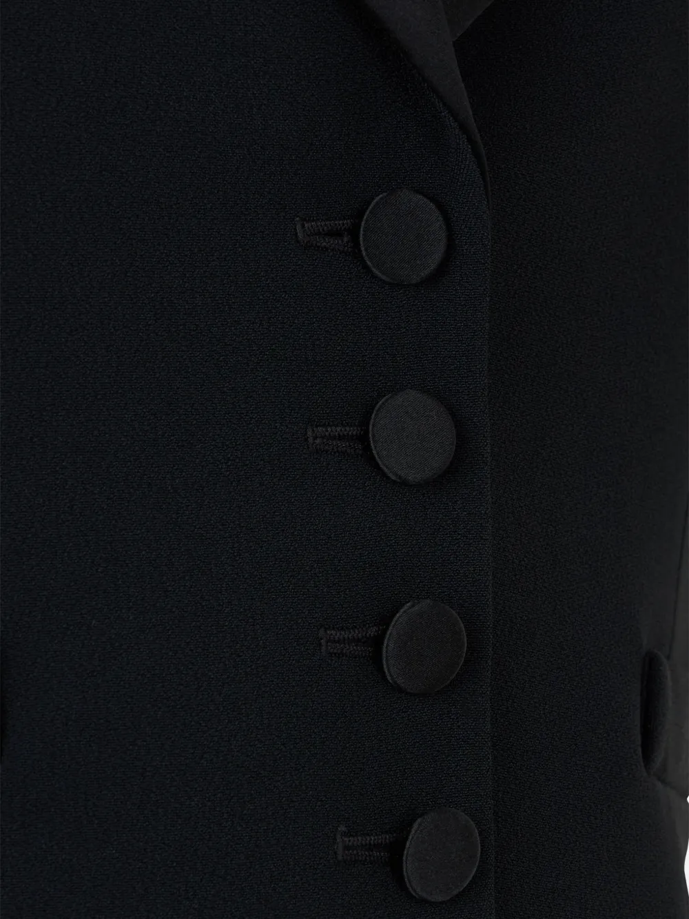 Ermanno Scervino satin-lapel button-up waistcoat Zwart