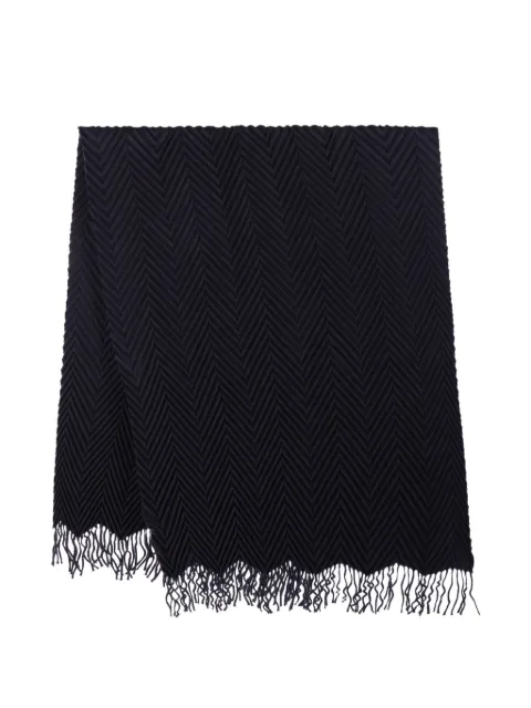 Giorgio Armani chevron-pleated scarf