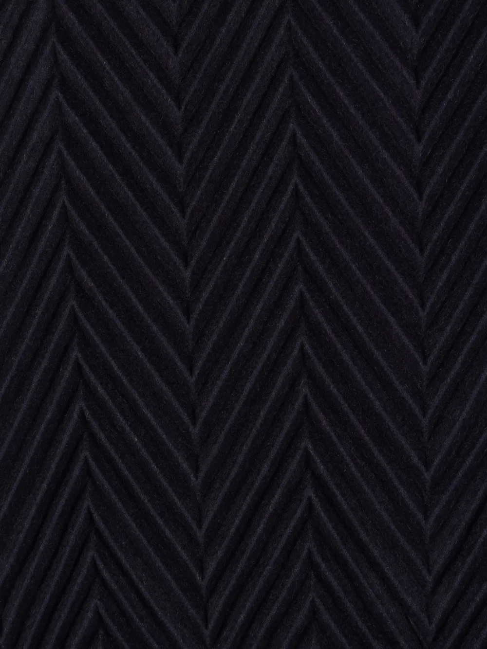 Giorgio Armani chevron-pleated scarf Blauw