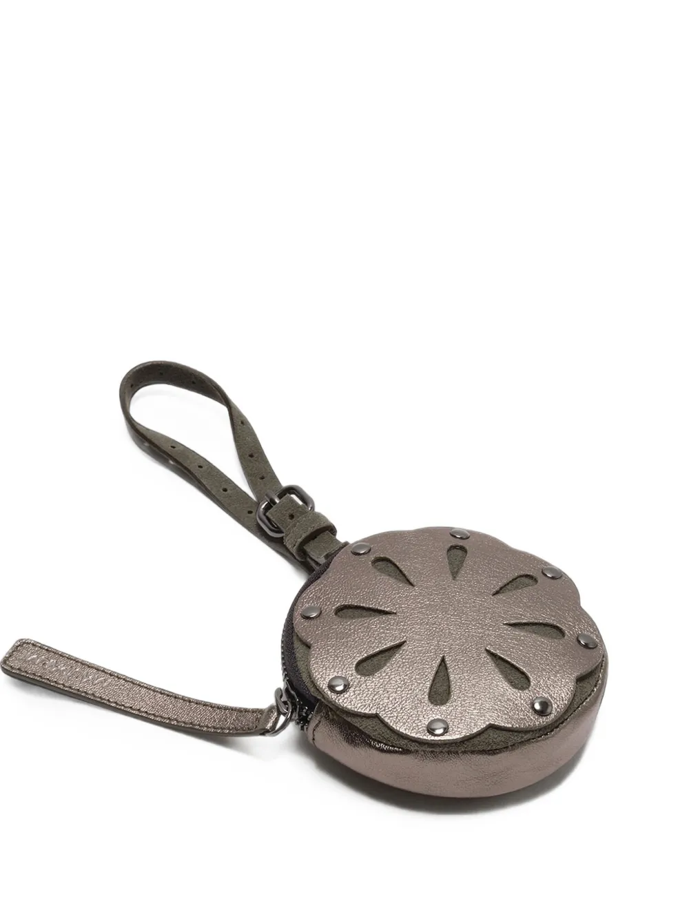 MALIPARMI die-cut leather pouch - Grigio