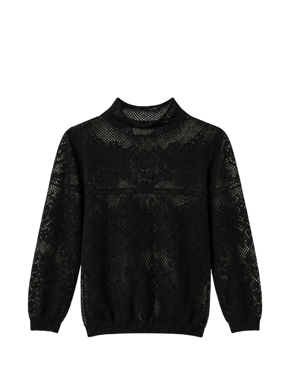 TWINSET jacquard turtleneck jumper - Schwarz