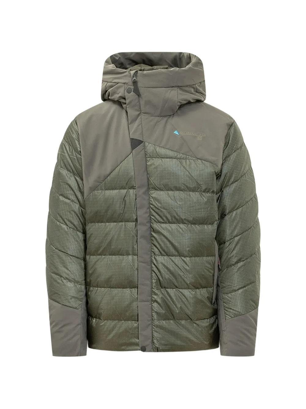 Klättermusen Ra quilted hooded jacket - Grün