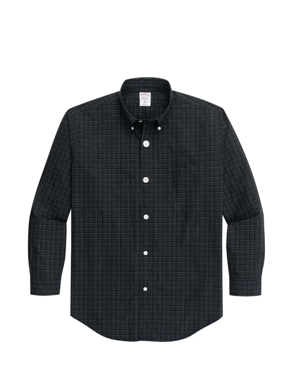 Brooks Brothers x Needles plaid birdseye cotton shirt - Verde