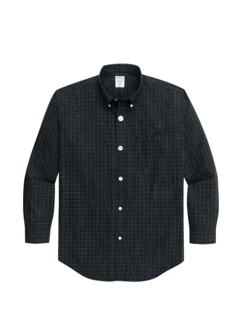 Brooks Brothers x Needles plaid birdseye cotton shirt