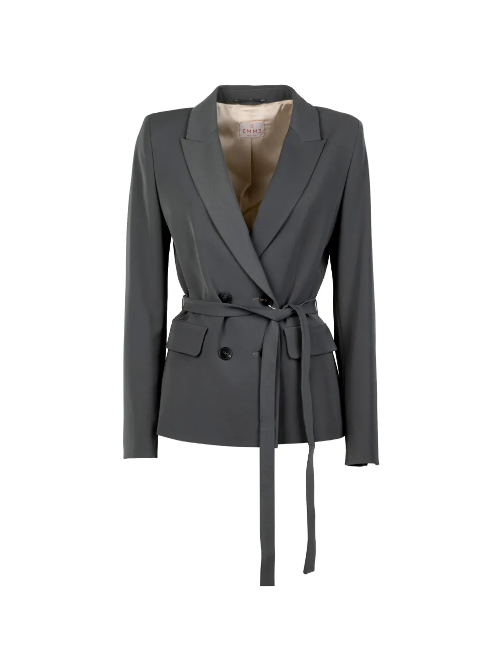 EMME belted double-breasted blazer