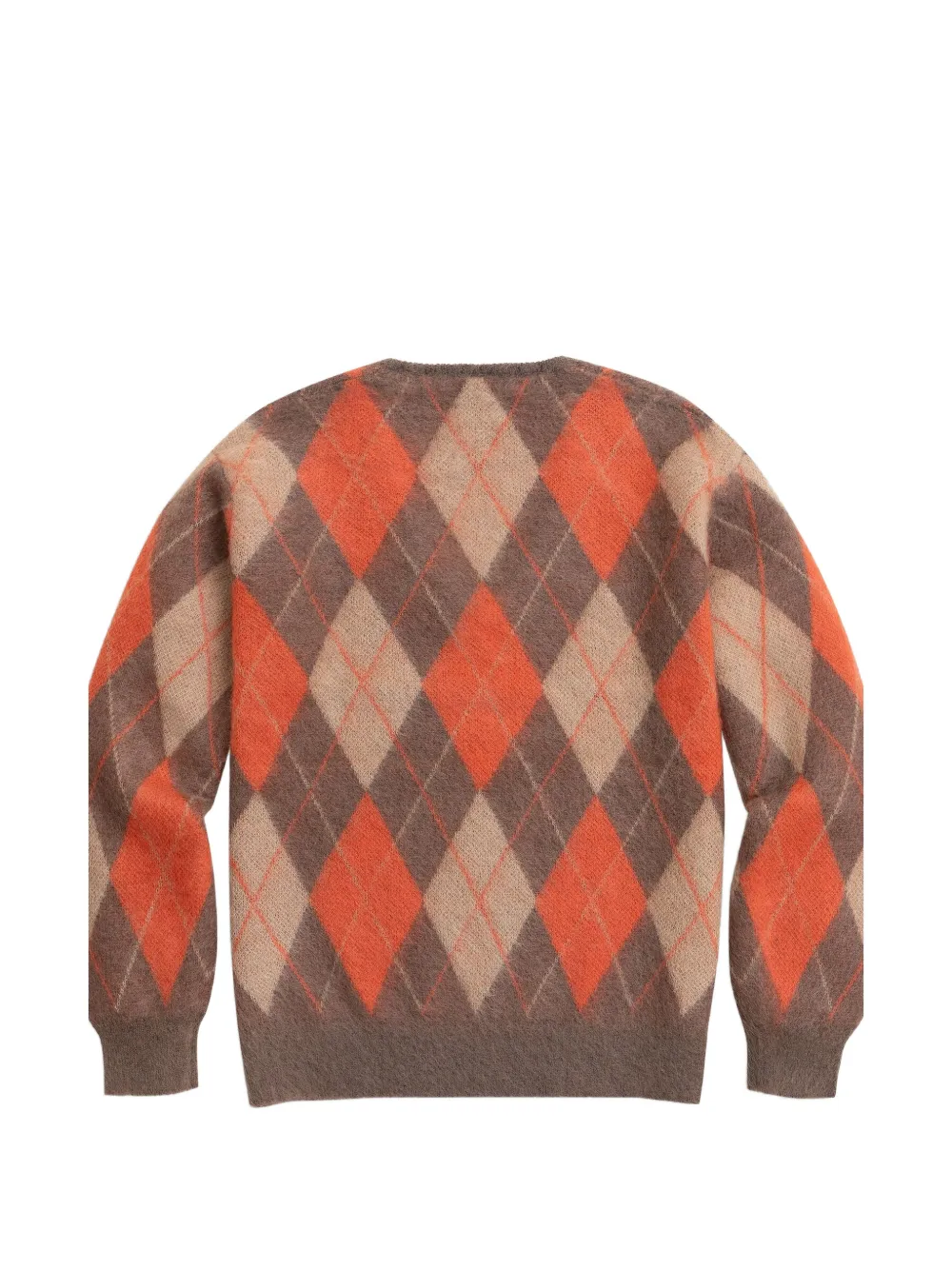 Brooks Brothers x Needles trui met argyle-patroon en V-hals Bruin