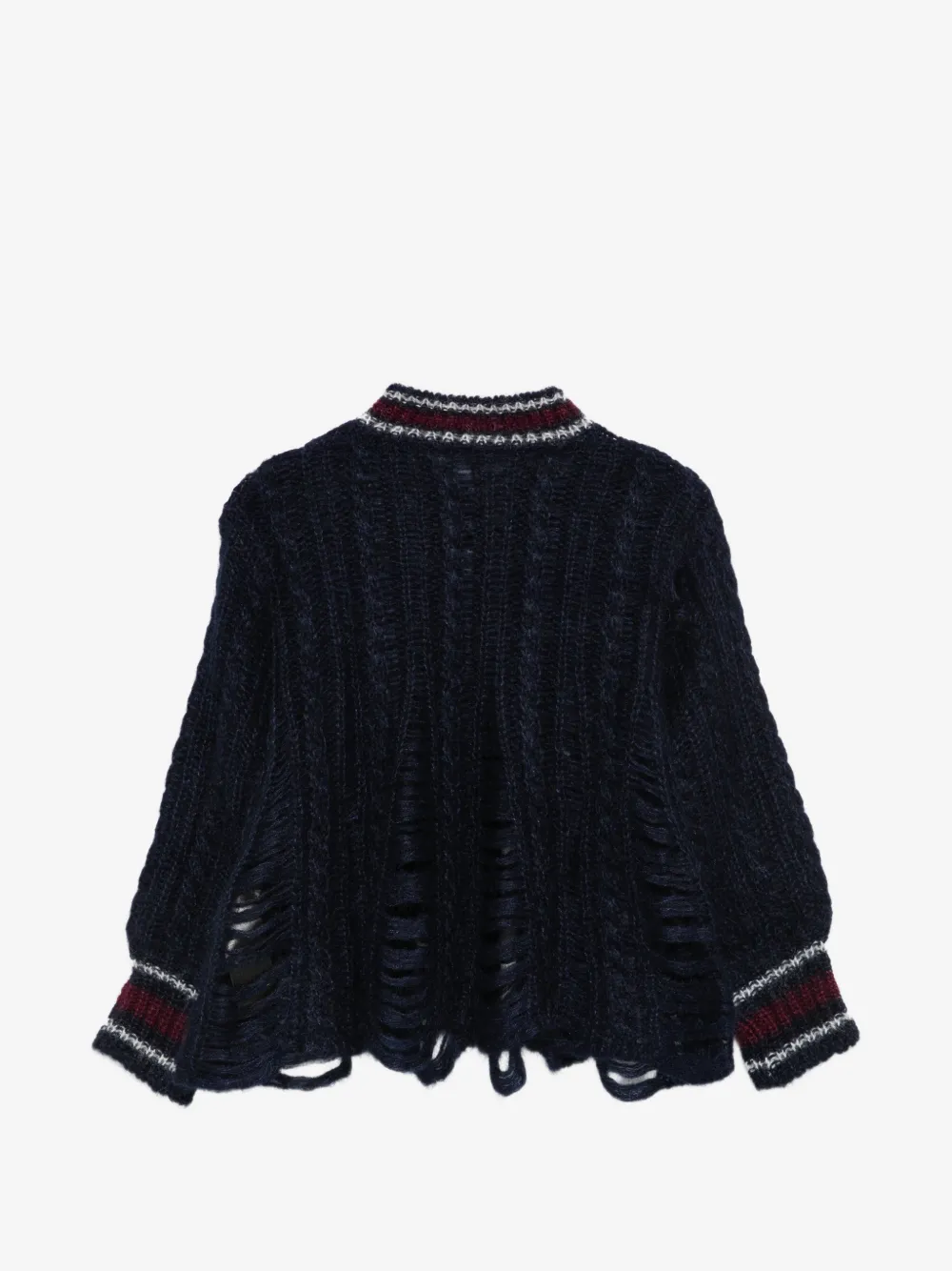 Ann Demeulemeester 케이블 니트 스웨터