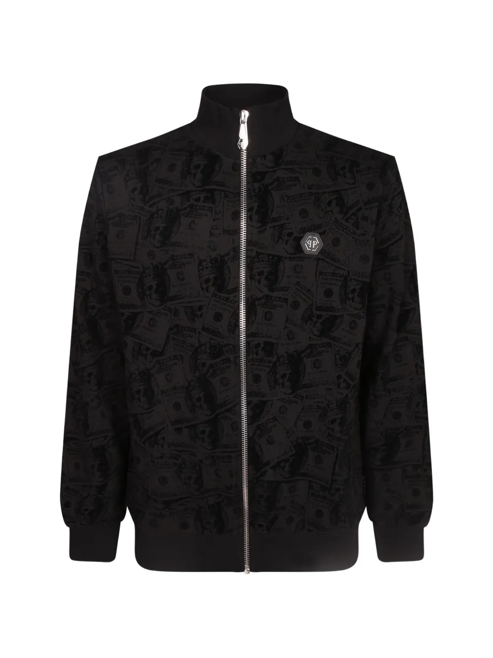 Philipp Plein tracksuit jacket all-over dollar - Noir