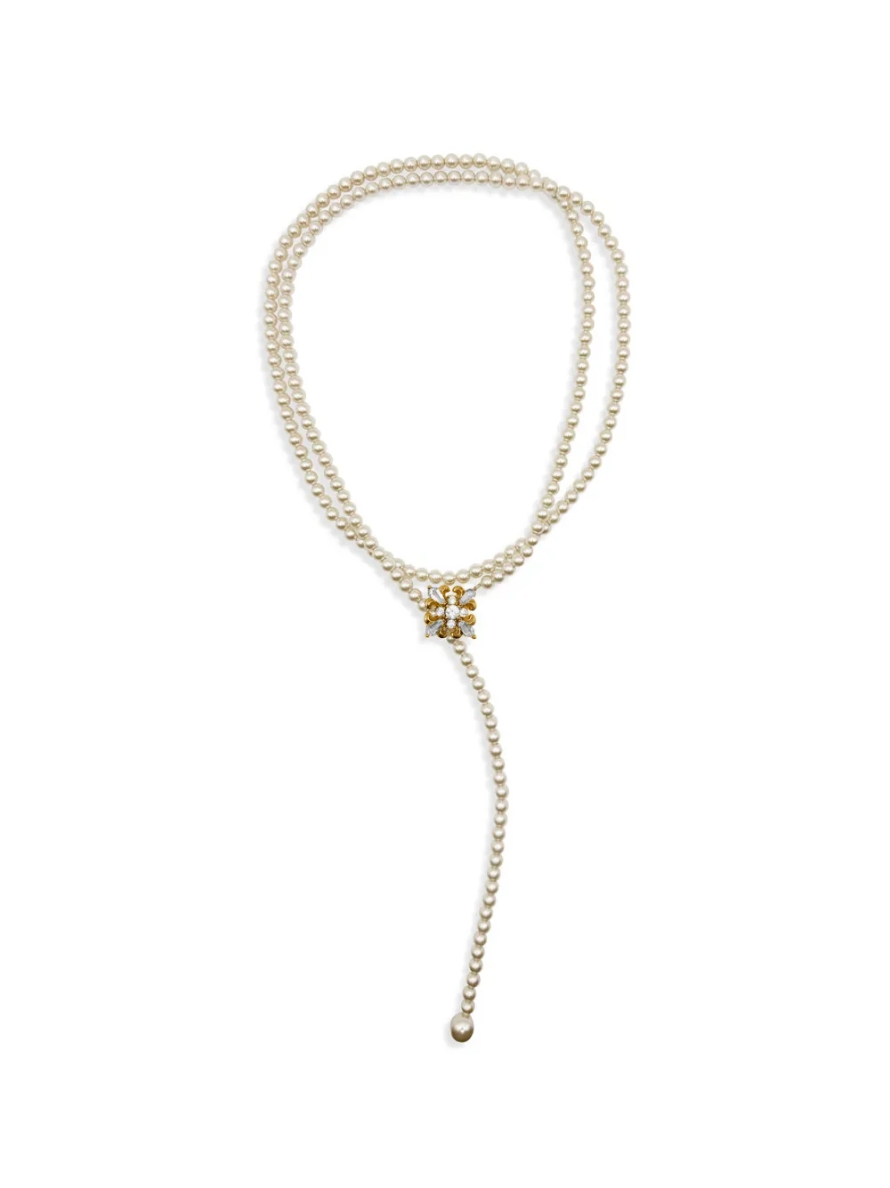 HZMER JEWELLERY Sukh faux-pearl Y necklace