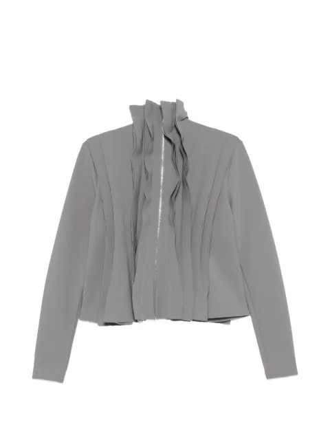 LITKOVSKA ruffled zip-up top