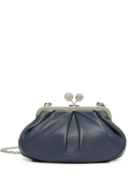 Weekend Max Mara small Pasticcino pleated leather shoulder bag