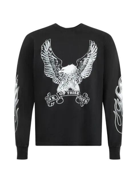 One Of These Days graphic-print long-sleeve T-shirt