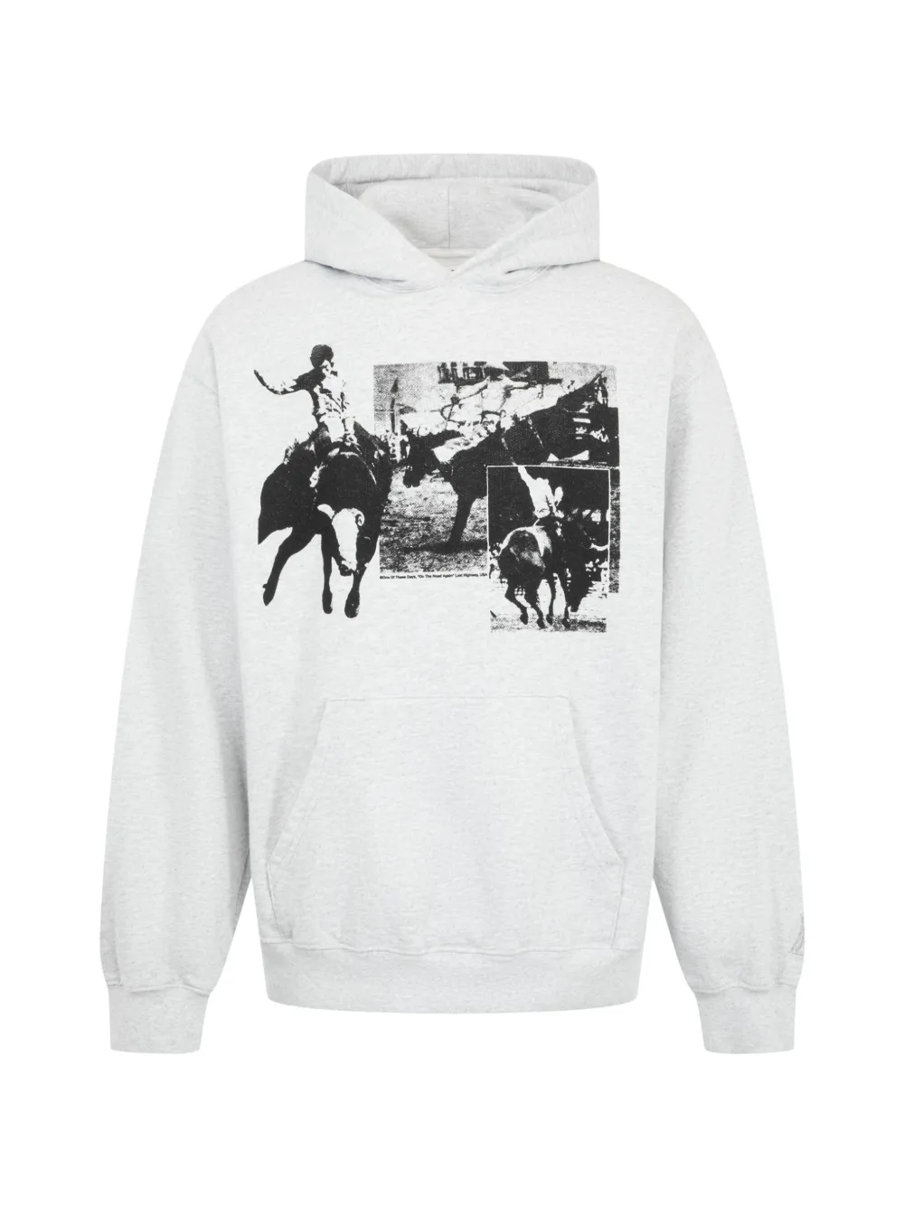 One Of These Days graphic-print cotton hoodie - Grau