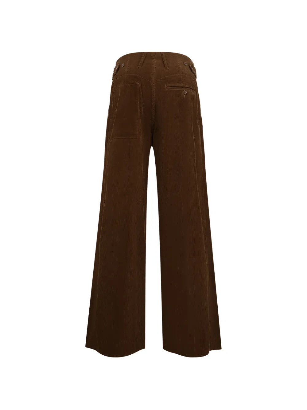 R13 triple-pleat corduroy trousers - Marron R13 triple-pleat corduroy trousers - Marron
