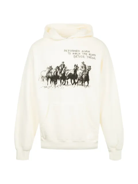 One Of These Days Return Again graphic-print hoodie